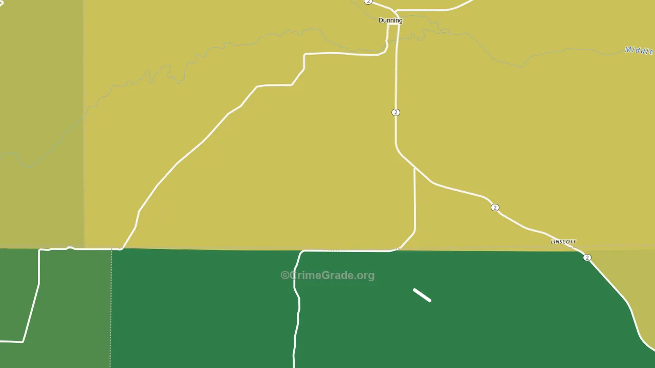 68833, NE Map of Vehicle Theft Rates