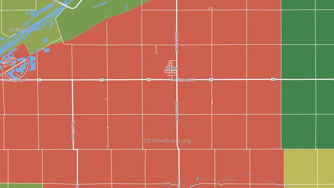 68846, NE Map of Vehicle Theft Rates