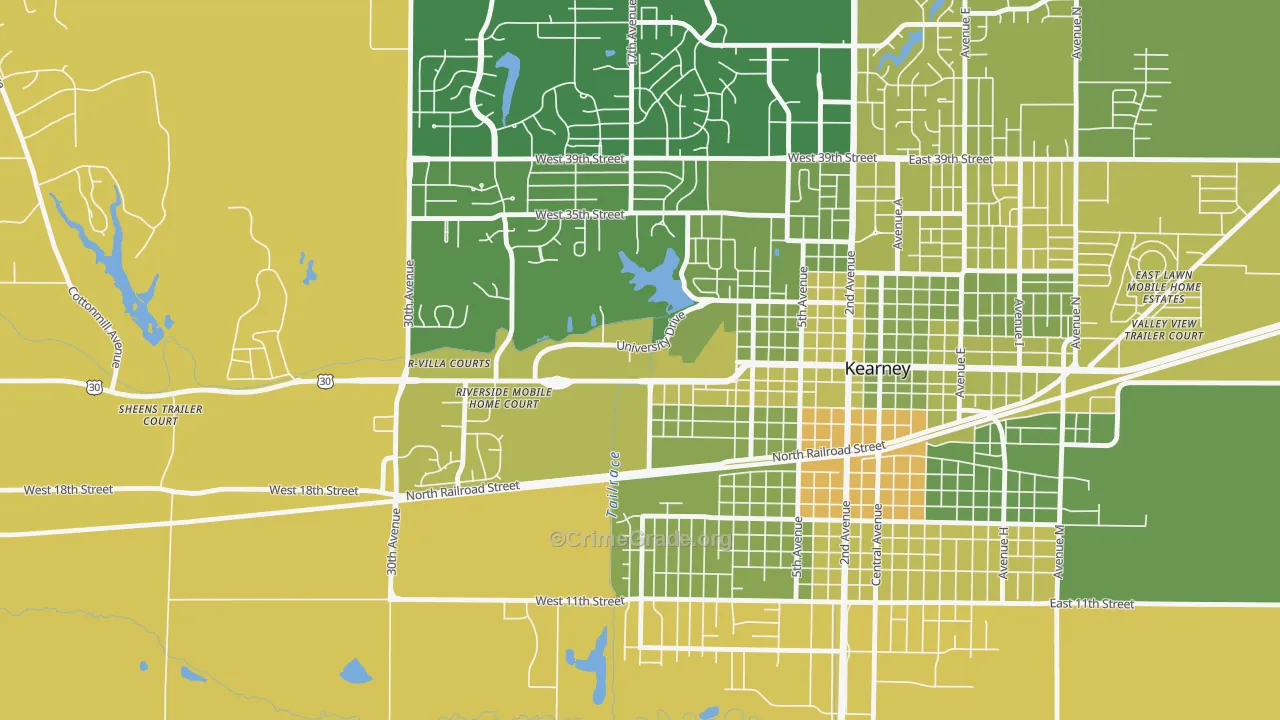 68849, NE Map of Vehicle Theft Rates