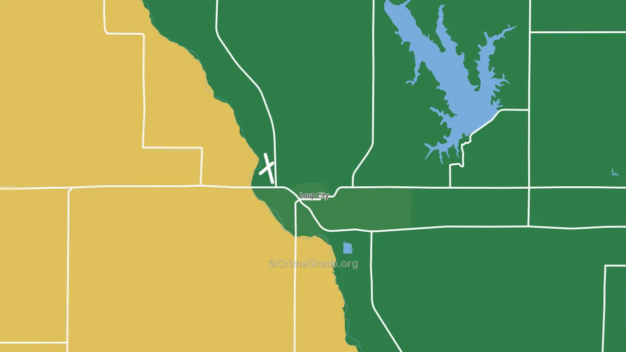 68853, NE Map of Vehicle Theft Rates