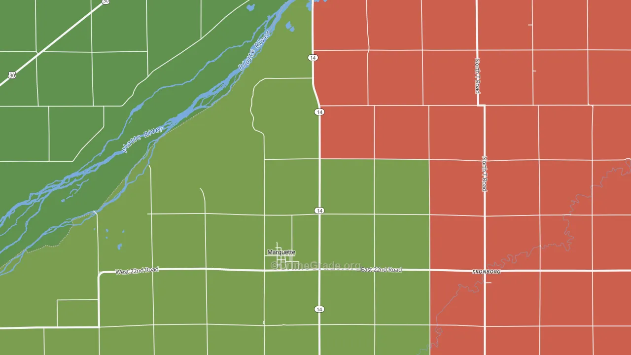 68854, NE Map of Vehicle Theft Rates