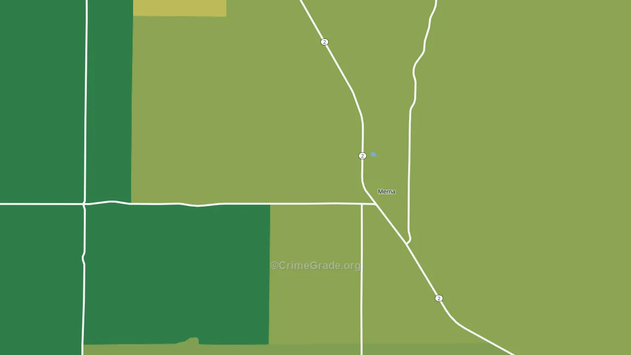 68856, NE Map of Vehicle Theft Rates