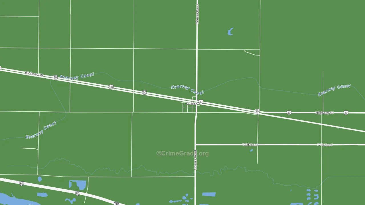 68861, NE Map of Vehicle Theft Rates