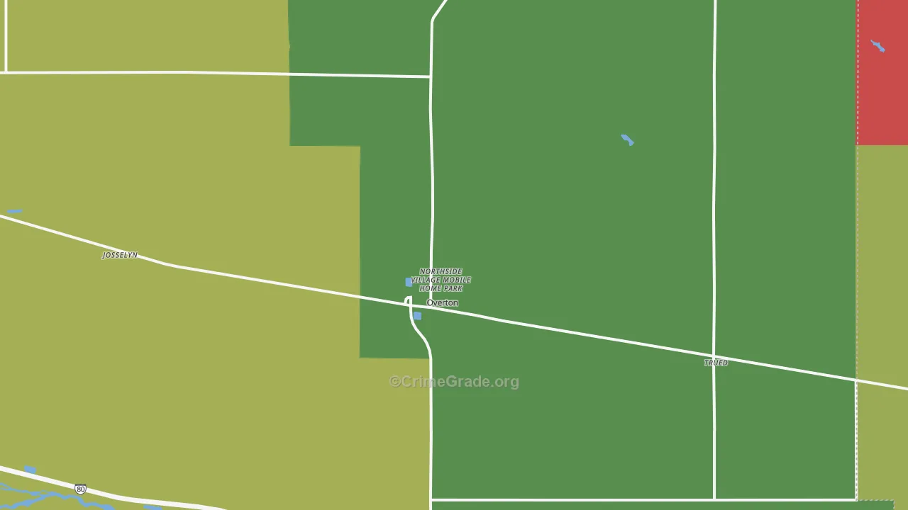 68863, NE Map of Vehicle Theft Rates