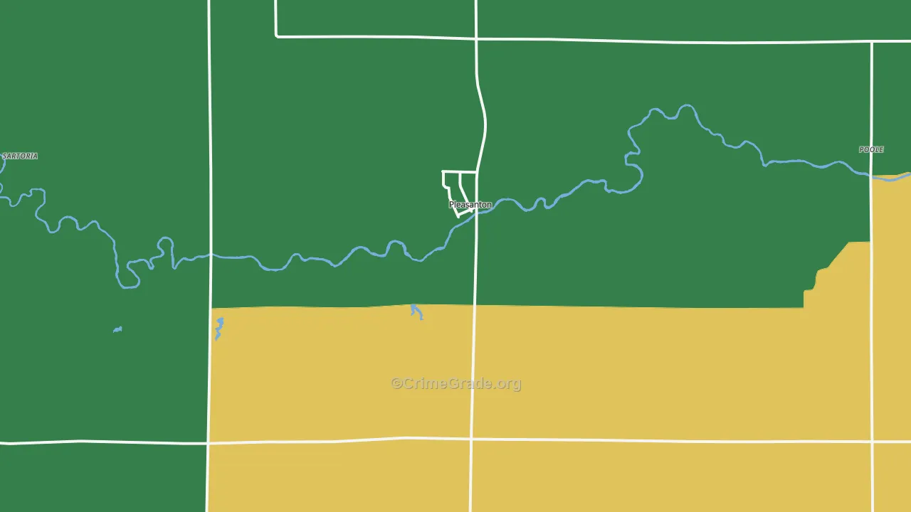 68866, NE Map of Vehicle Theft Rates