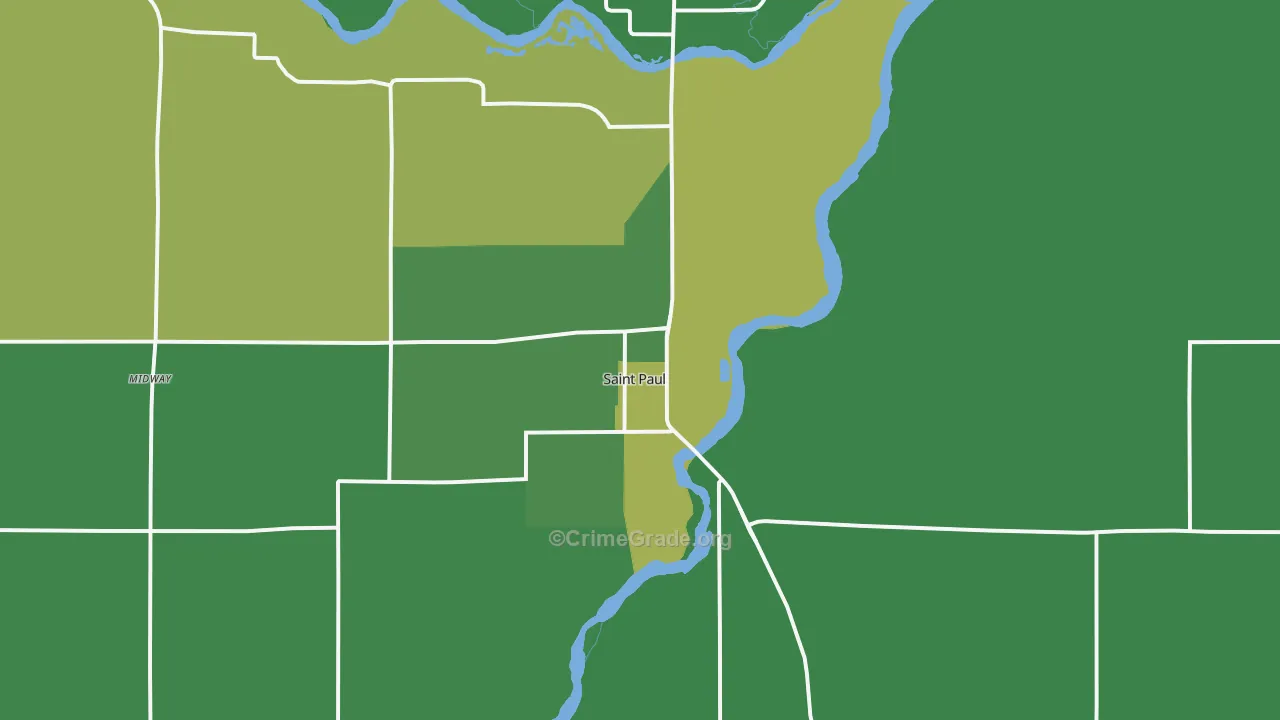68873, NE Map of Vehicle Theft Rates