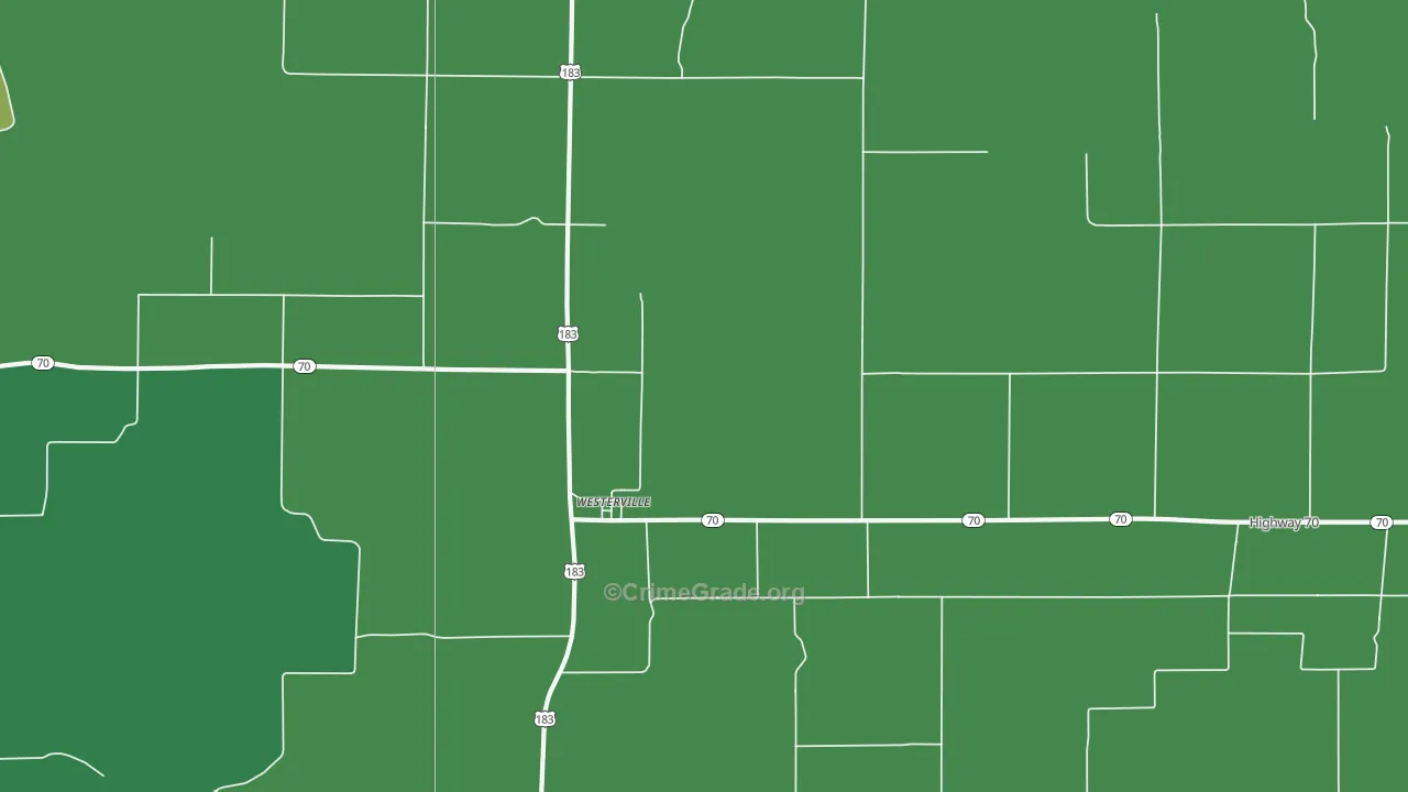 68881, NE Map of Vehicle Theft Rates