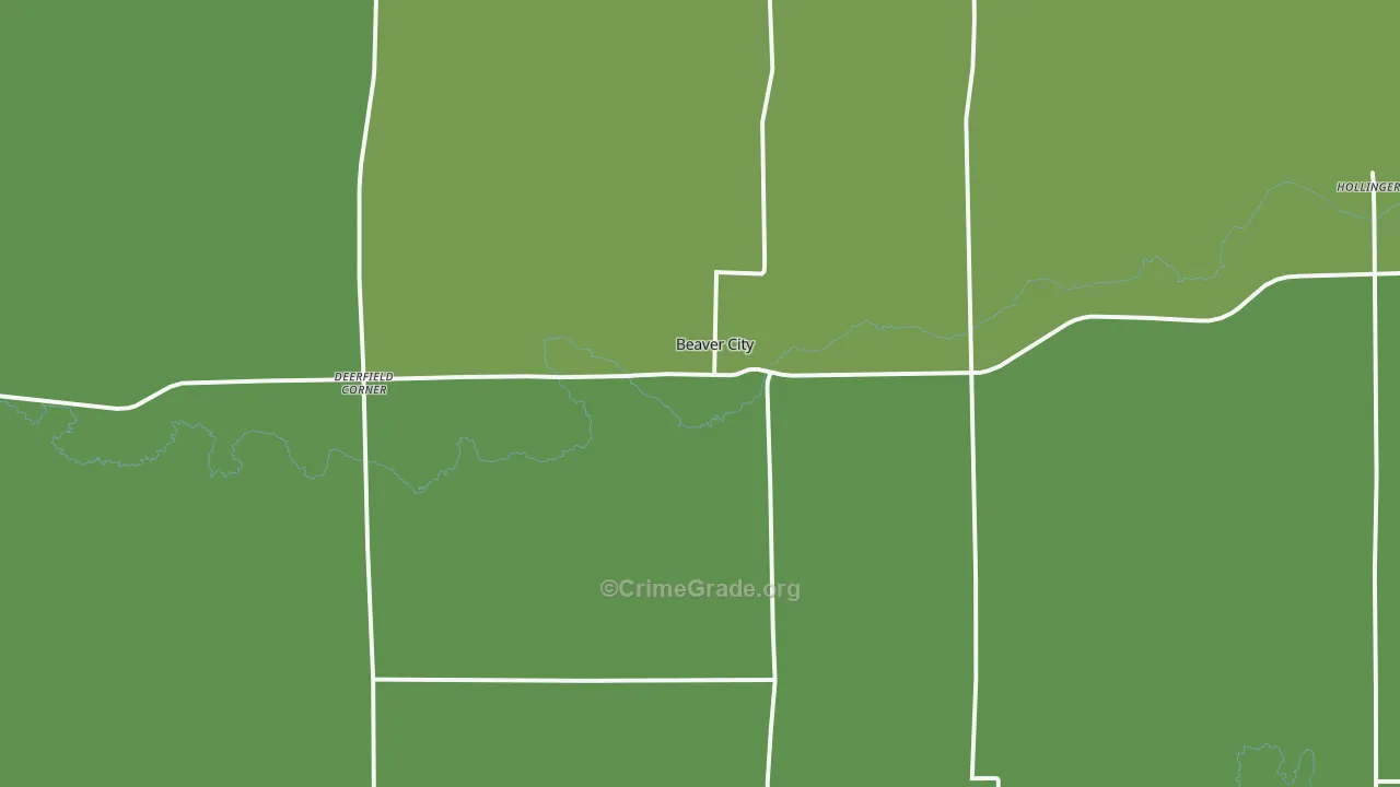 68926, NE Map of Vehicle Theft Rates