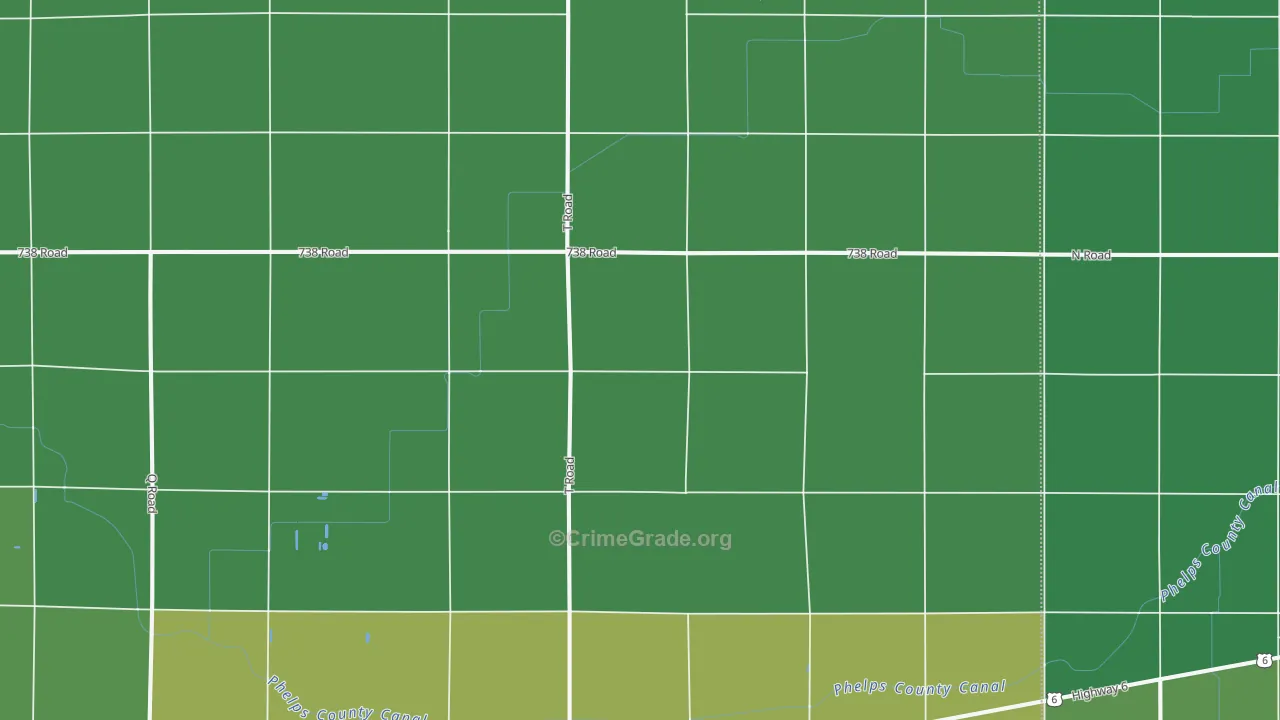 68940, NE Map of Vehicle Theft Rates