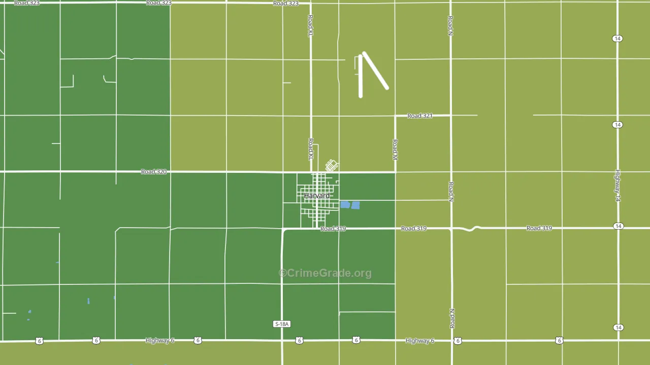 68944, NE Map of Vehicle Theft Rates