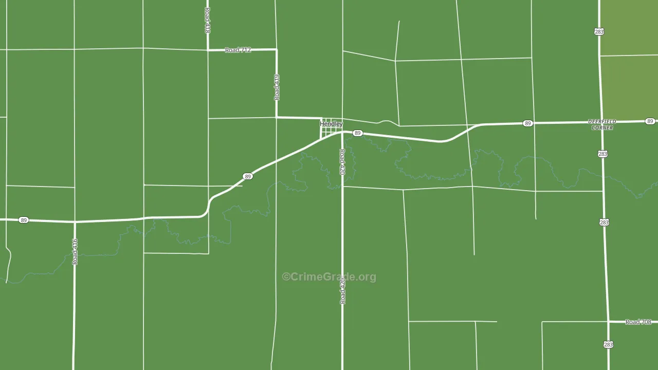 68946, NE Map of Vehicle Theft Rates