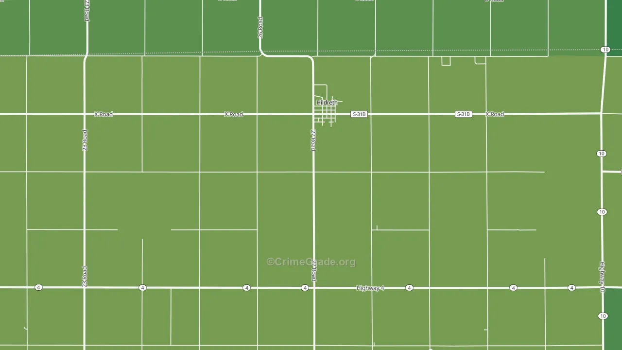 68947, NE Map of Vehicle Theft Rates