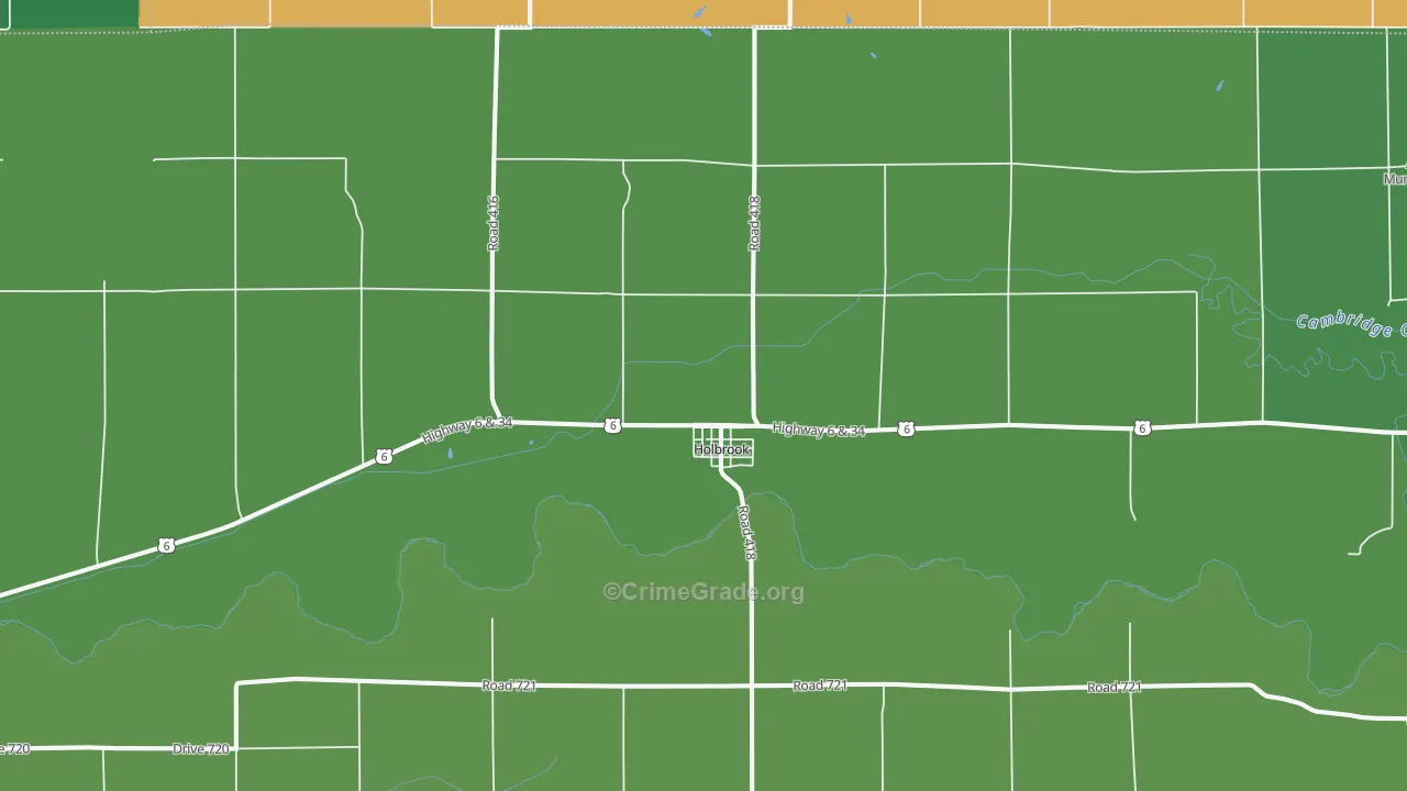 68948, NE Map of Vehicle Theft Rates
