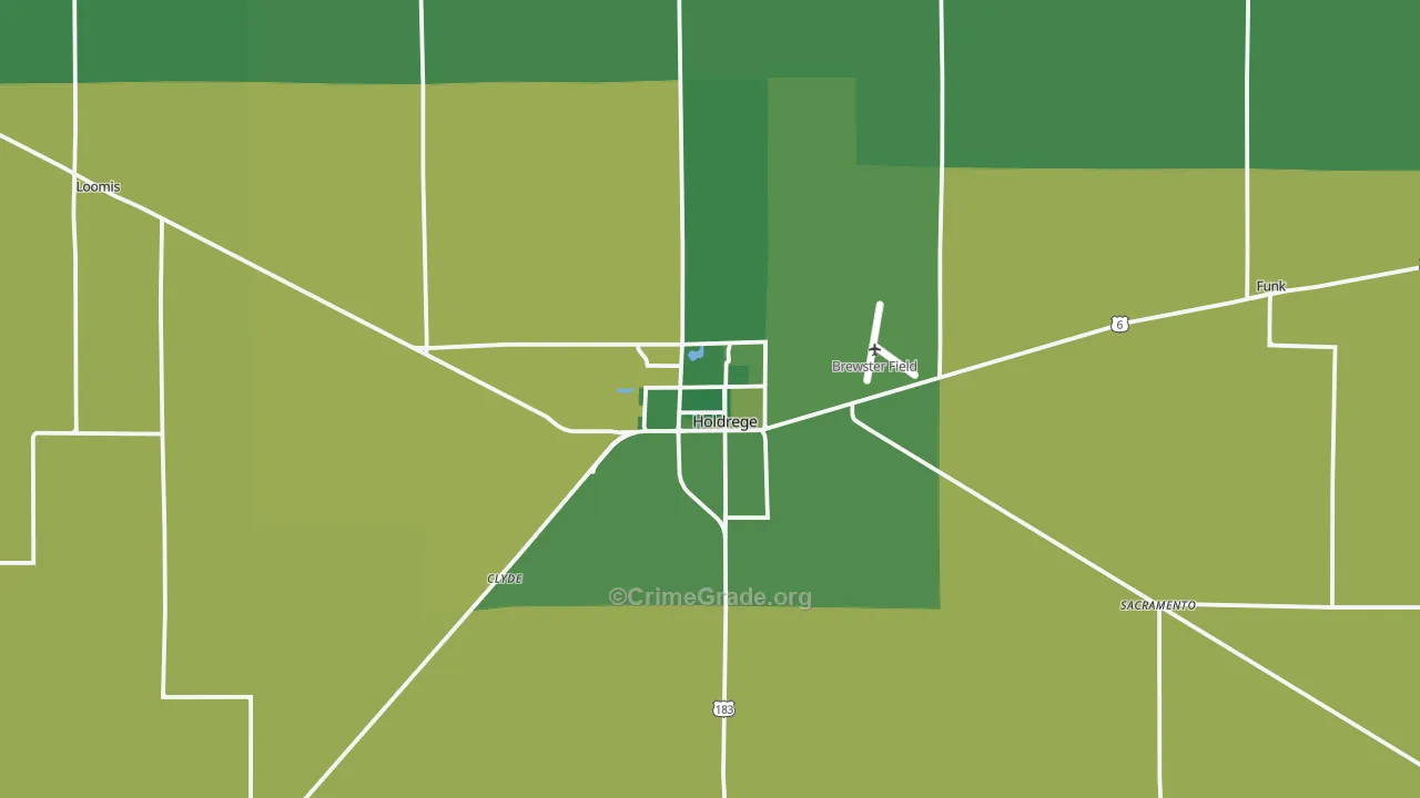 68949, NE Map of Vehicle Theft Rates