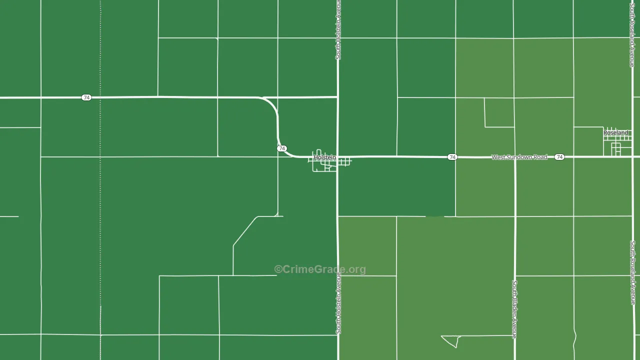 68950, NE Map of Vehicle Theft Rates