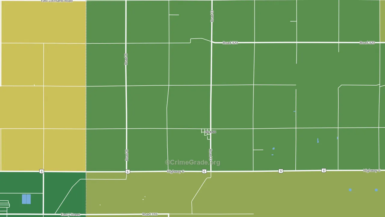 68954, NE Map of Vehicle Theft Rates