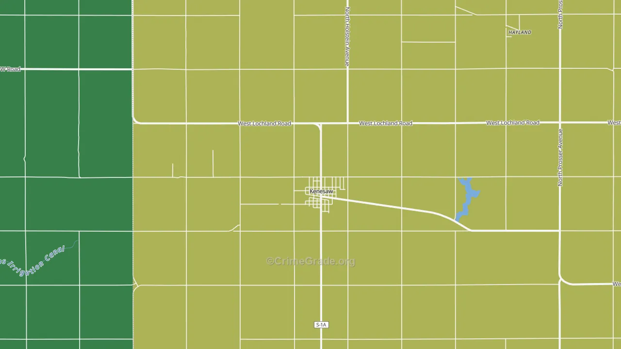 68956, NE Map of Vehicle Theft Rates