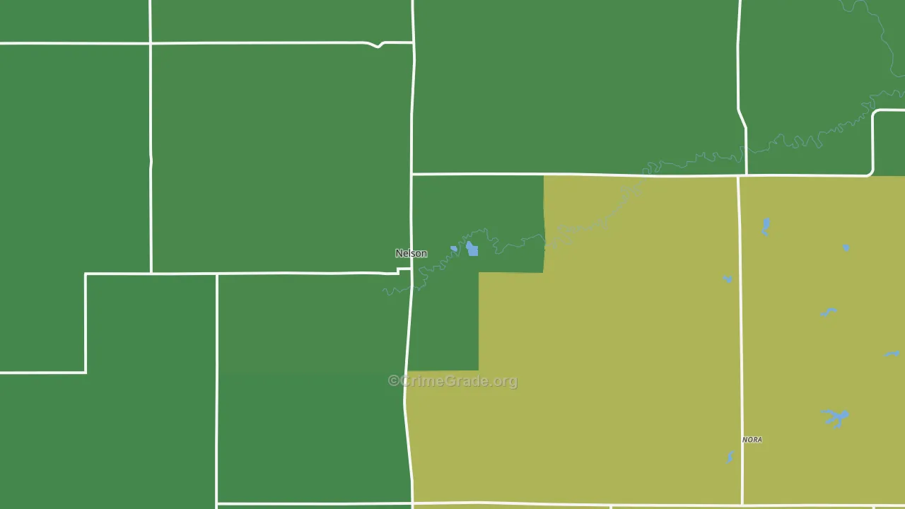 68961, NE Map of Vehicle Theft Rates