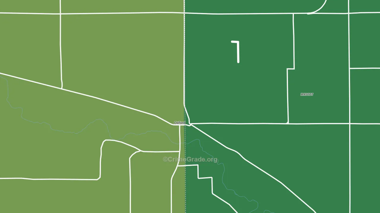 68967, NE Map of Vehicle Theft Rates