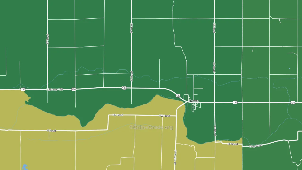 68972, NE Map of Vehicle Theft Rates