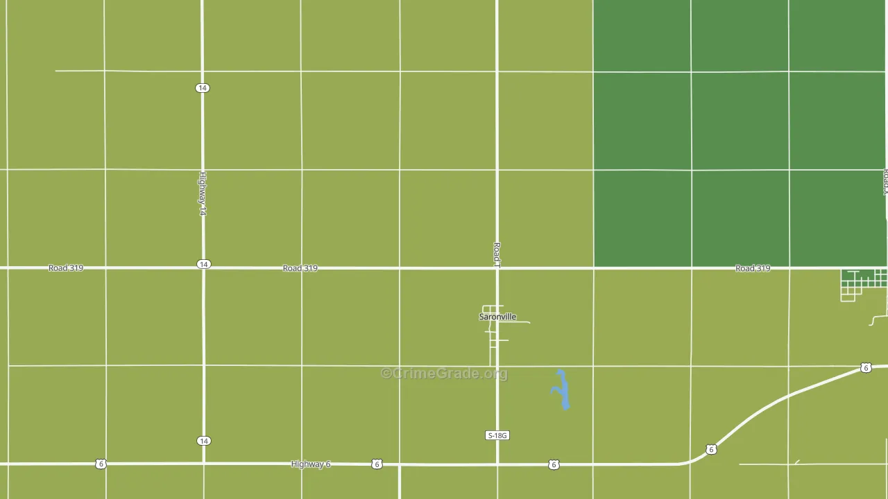 68975, NE Map of Vehicle Theft Rates