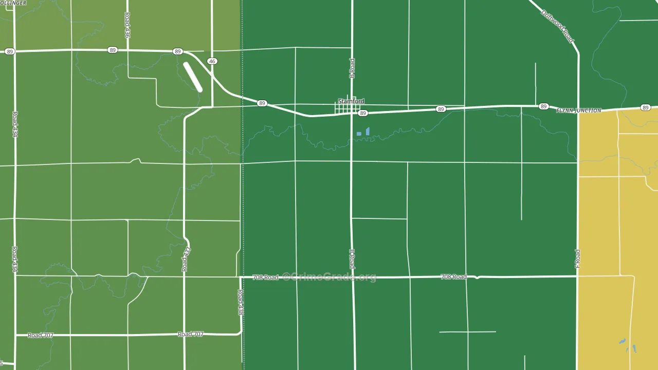 68977, NE Map of Vehicle Theft Rates