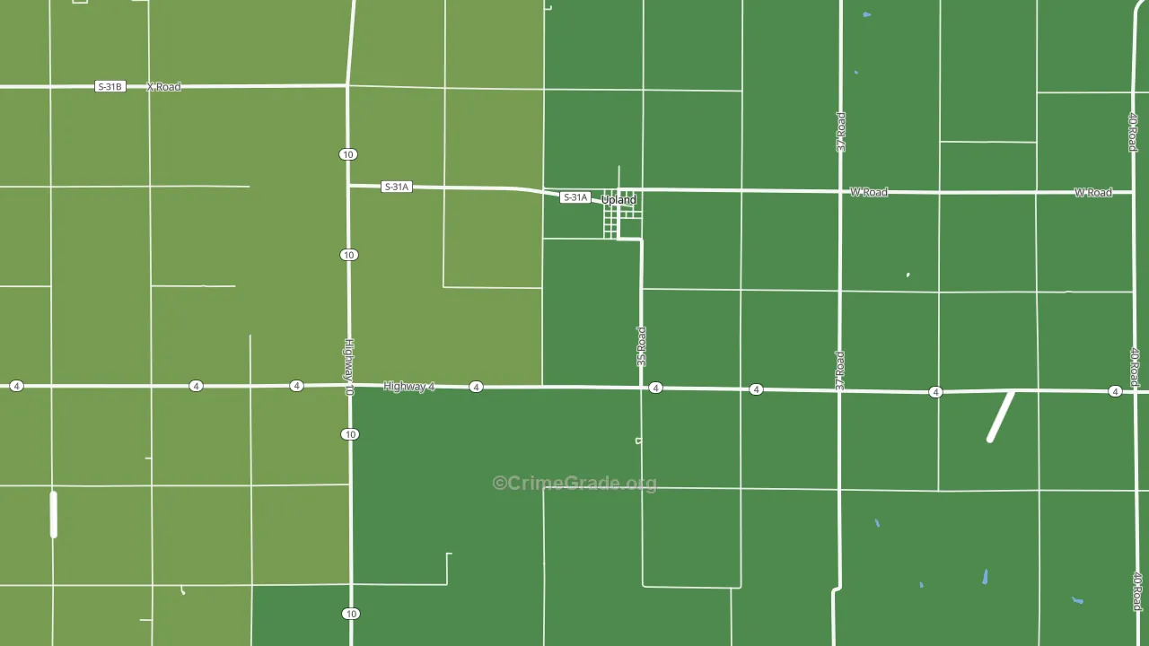 68981, NE Map of Vehicle Theft Rates