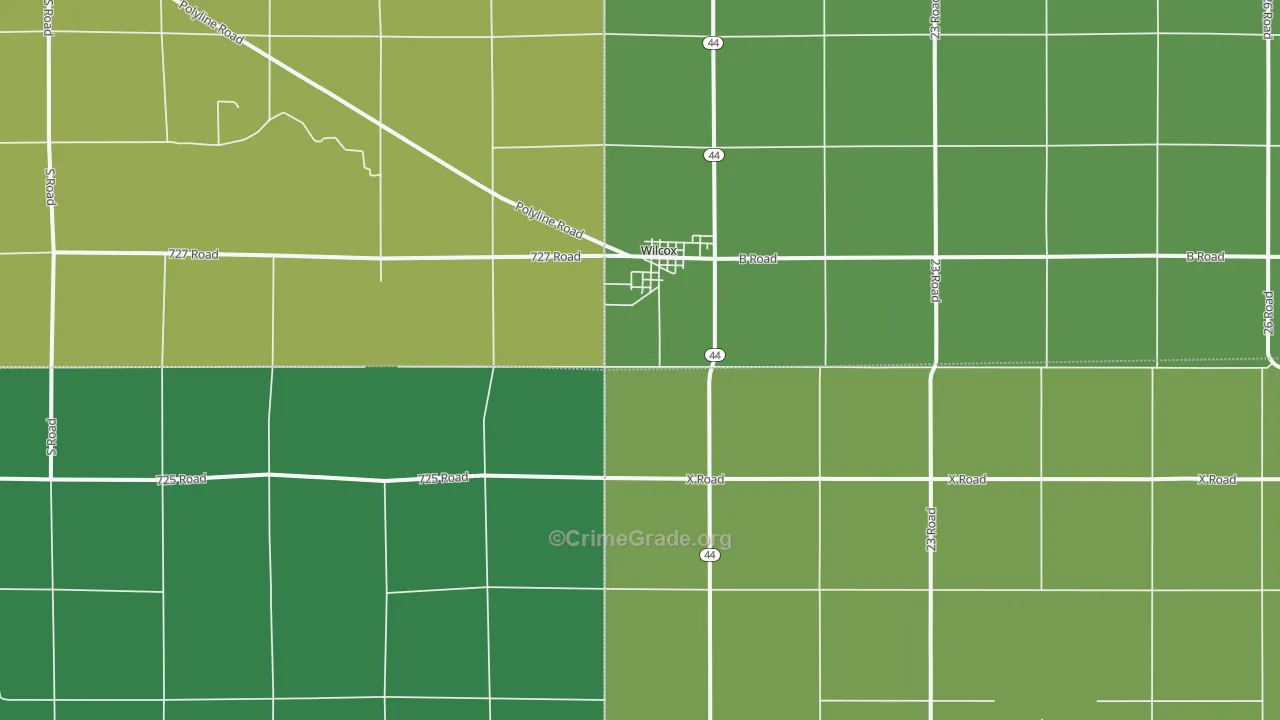 68982, NE Map of Vehicle Theft Rates