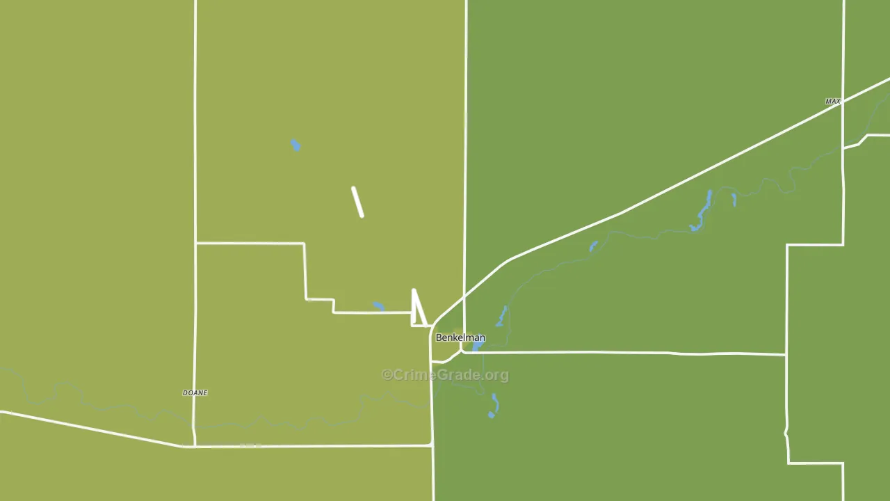 69021, NE Map of Vehicle Theft Rates