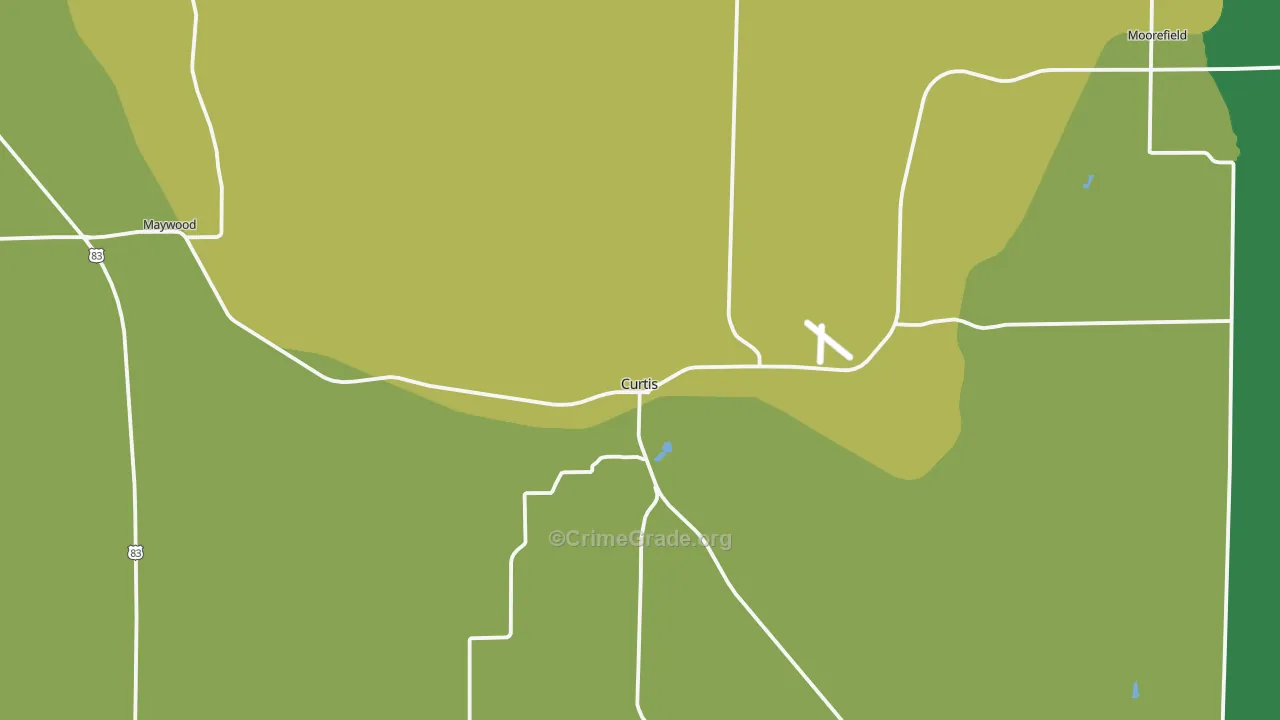69025, NE Map of Vehicle Theft Rates