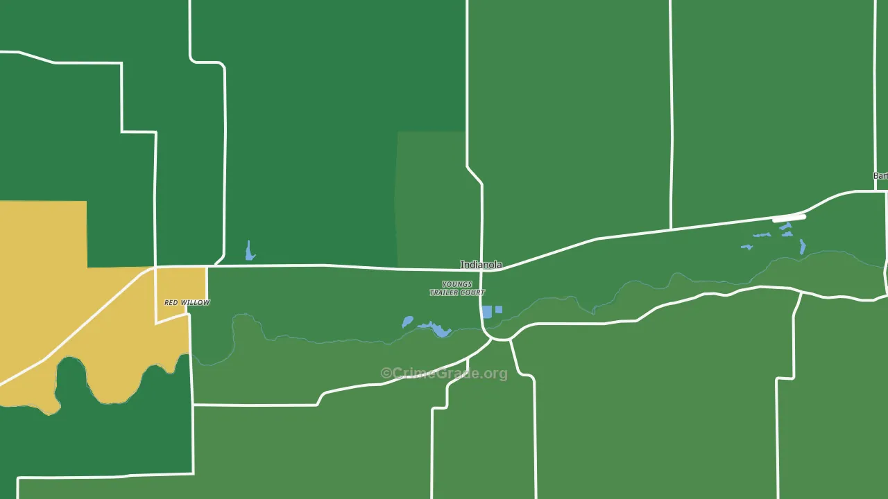 69034, NE Map of Vehicle Theft Rates