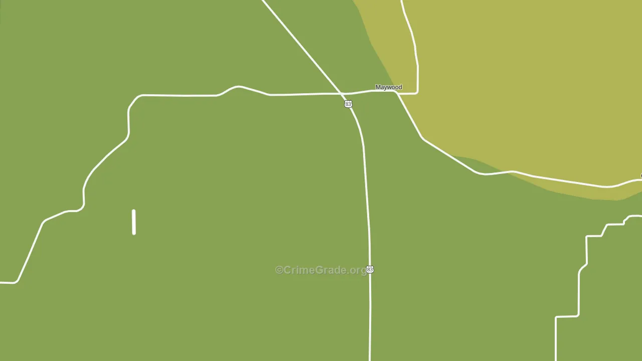 69038, NE Map of Vehicle Theft Rates
