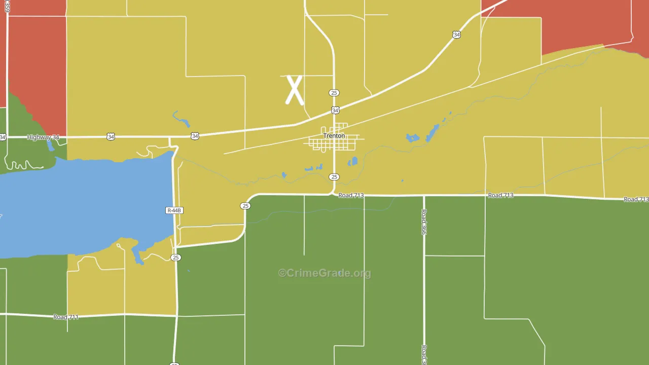 69044, NE Map of Vehicle Theft Rates