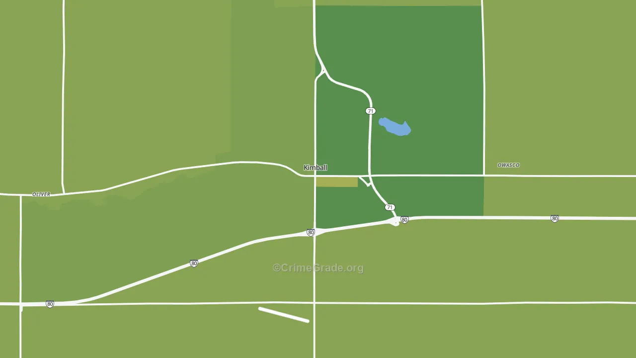 69145, NE Map of Vehicle Theft Rates