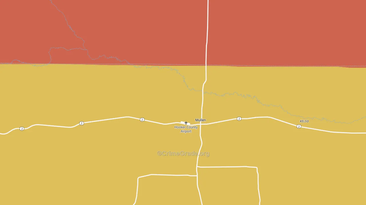 69152, NE Map of Vehicle Theft Rates