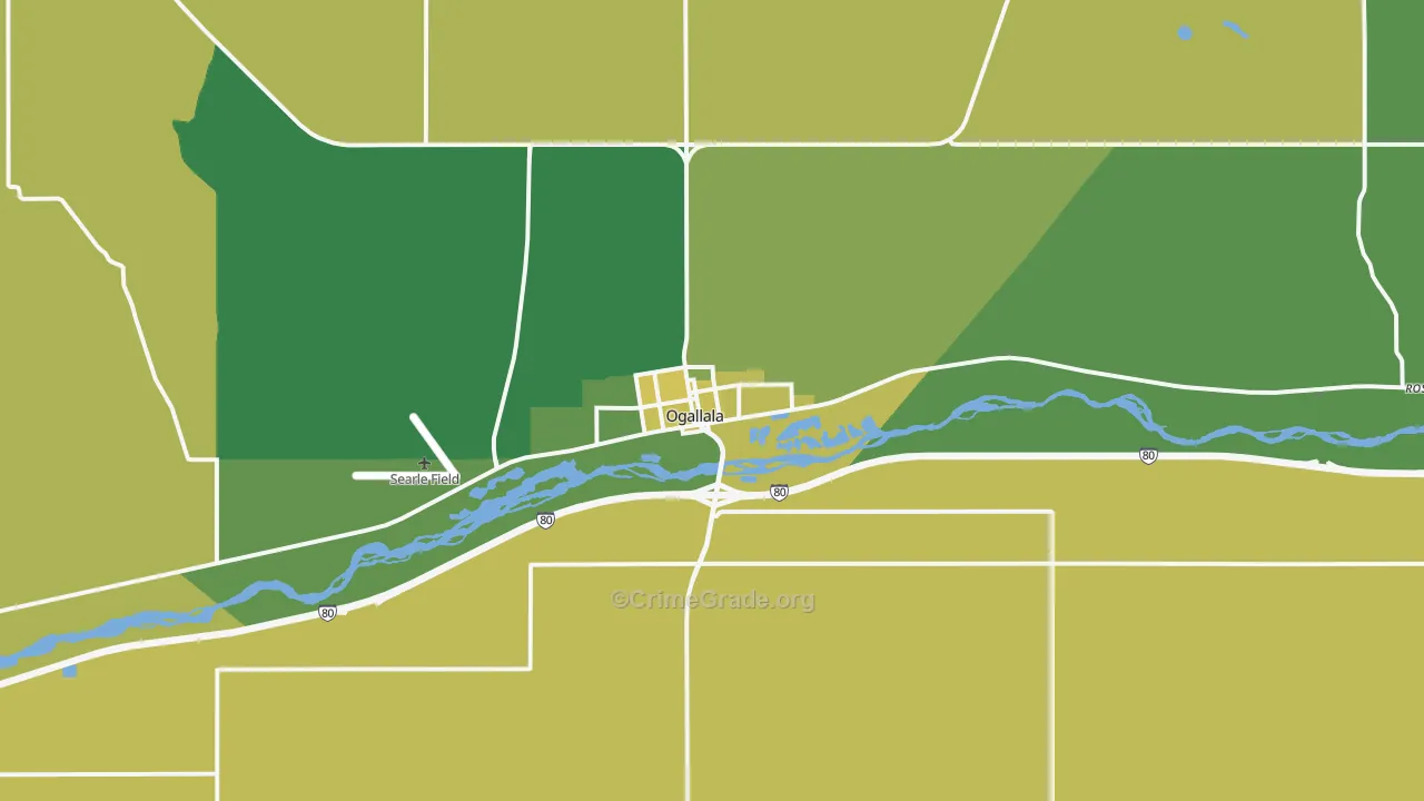 69153, NE Map of Vehicle Theft Rates