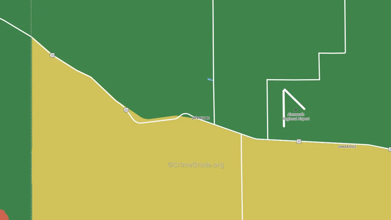 69214, NE Map of Vehicle Theft Rates