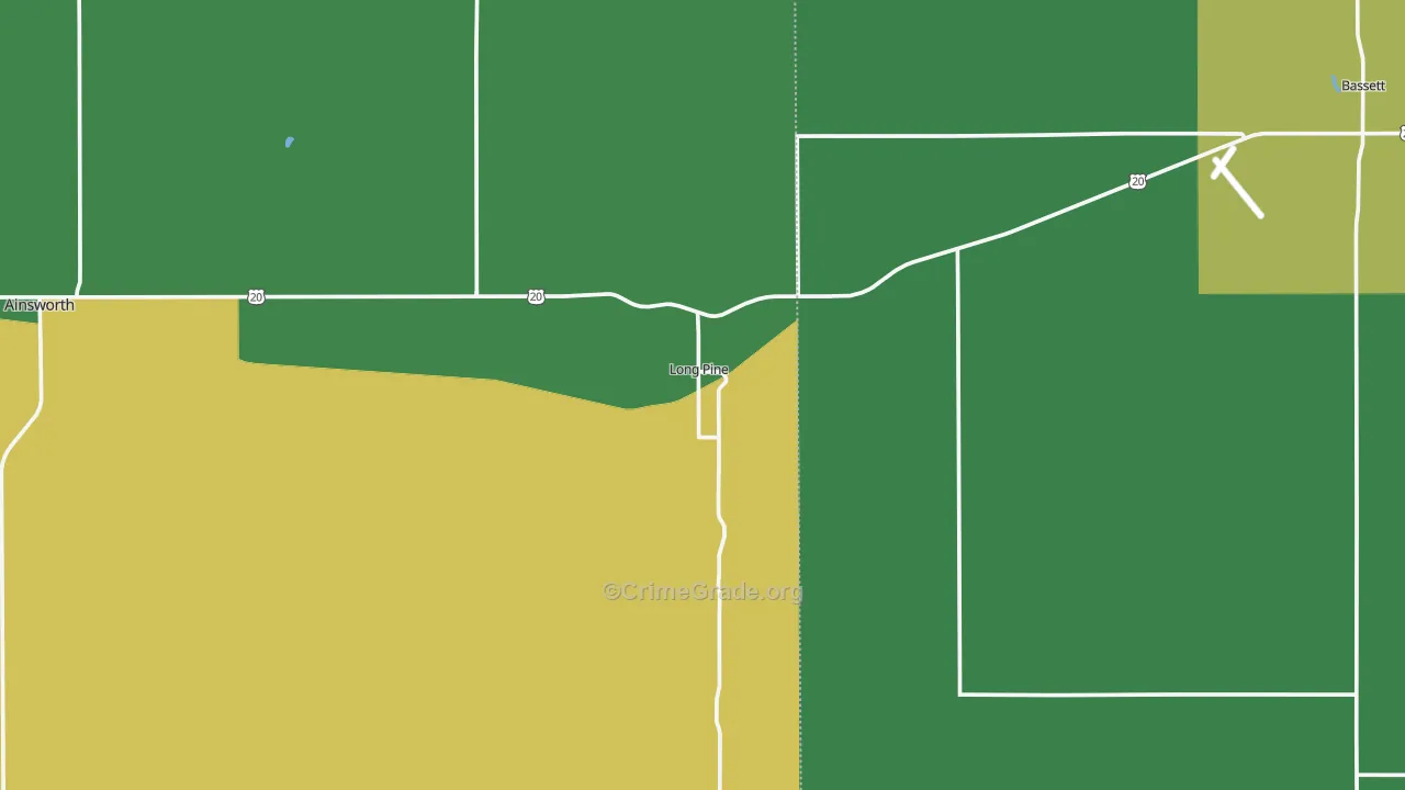 69217, NE Map of Vehicle Theft Rates