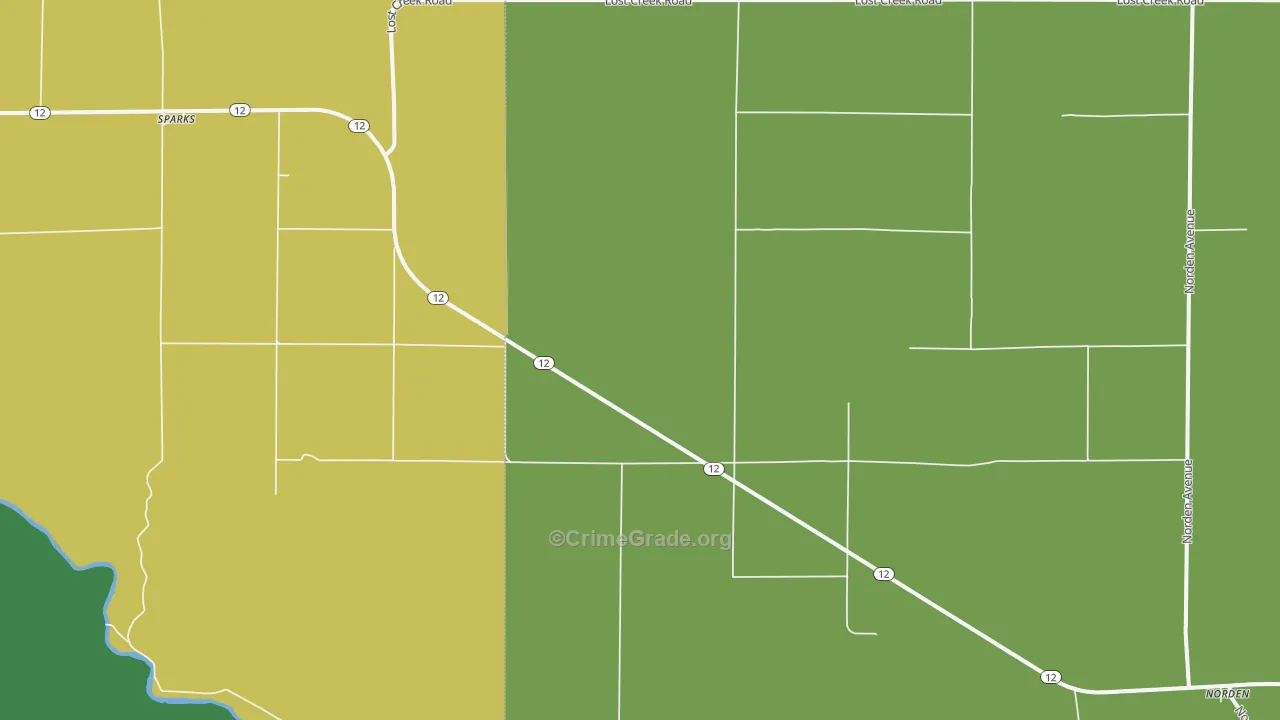 69220, NE Map of Vehicle Theft Rates
