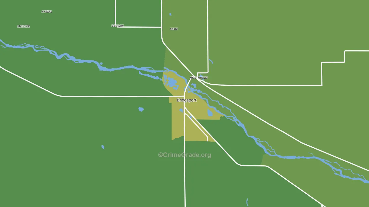 69336, NE Map of Vehicle Theft Rates