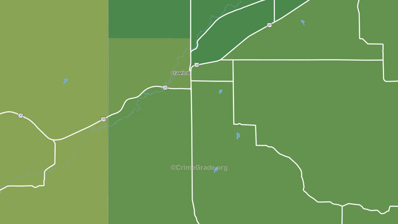 69339, NE Map of Vehicle Theft Rates