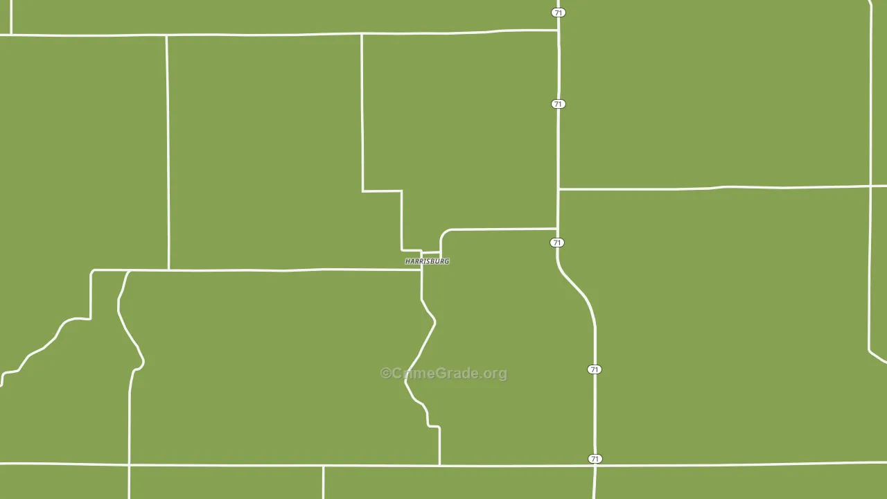 69345, NE Map of Vehicle Theft Rates