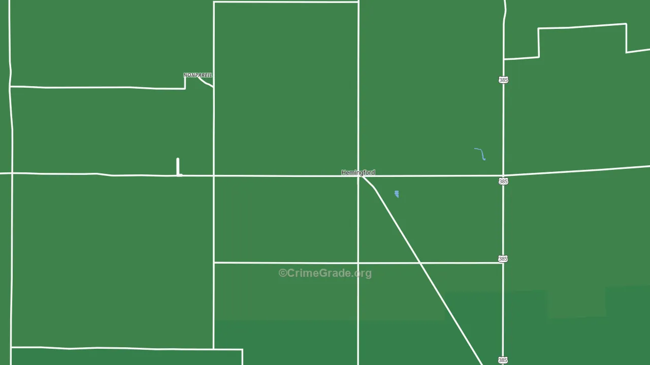69348, NE Map of Vehicle Theft Rates