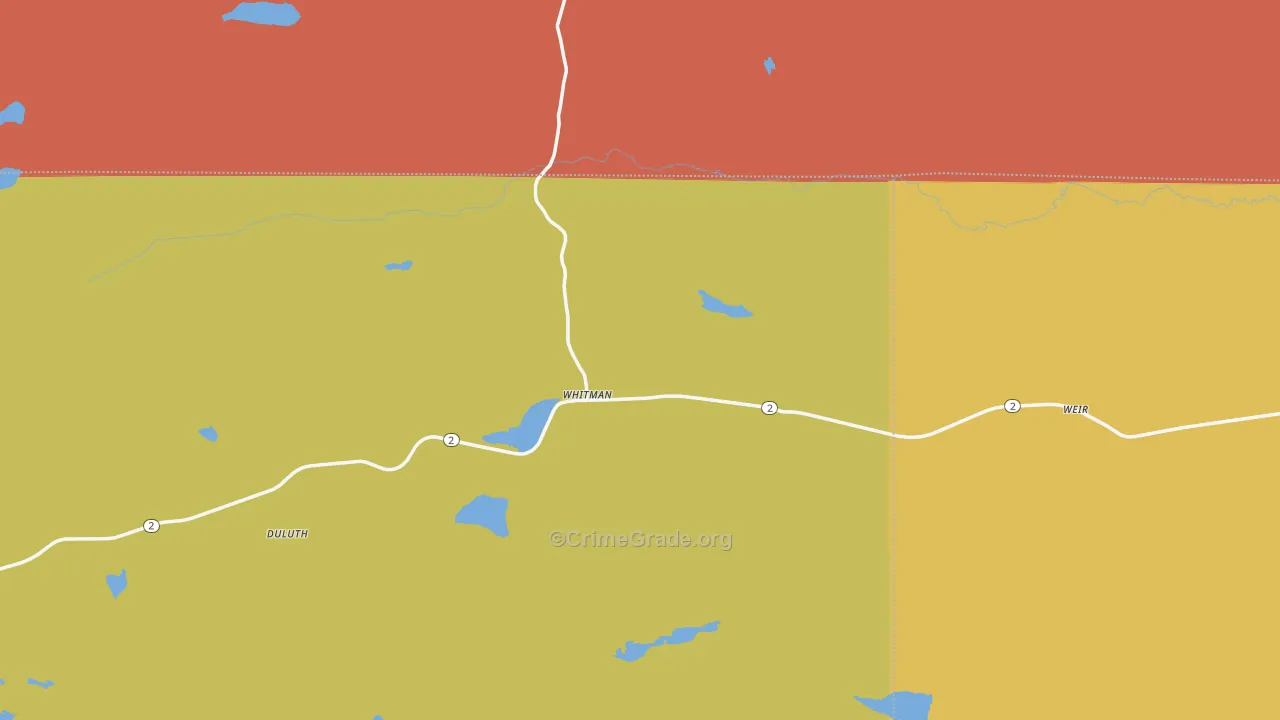 69366, NE Map of Vehicle Theft Rates