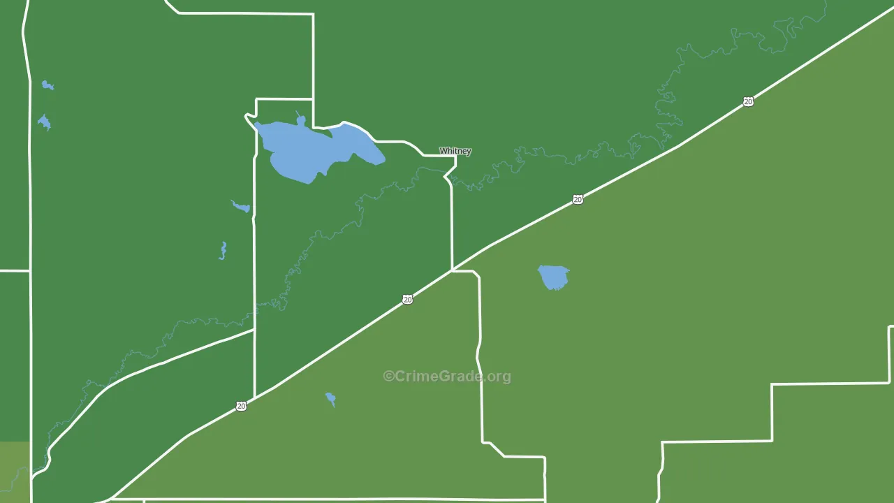 69367, NE Map of Vehicle Theft Rates