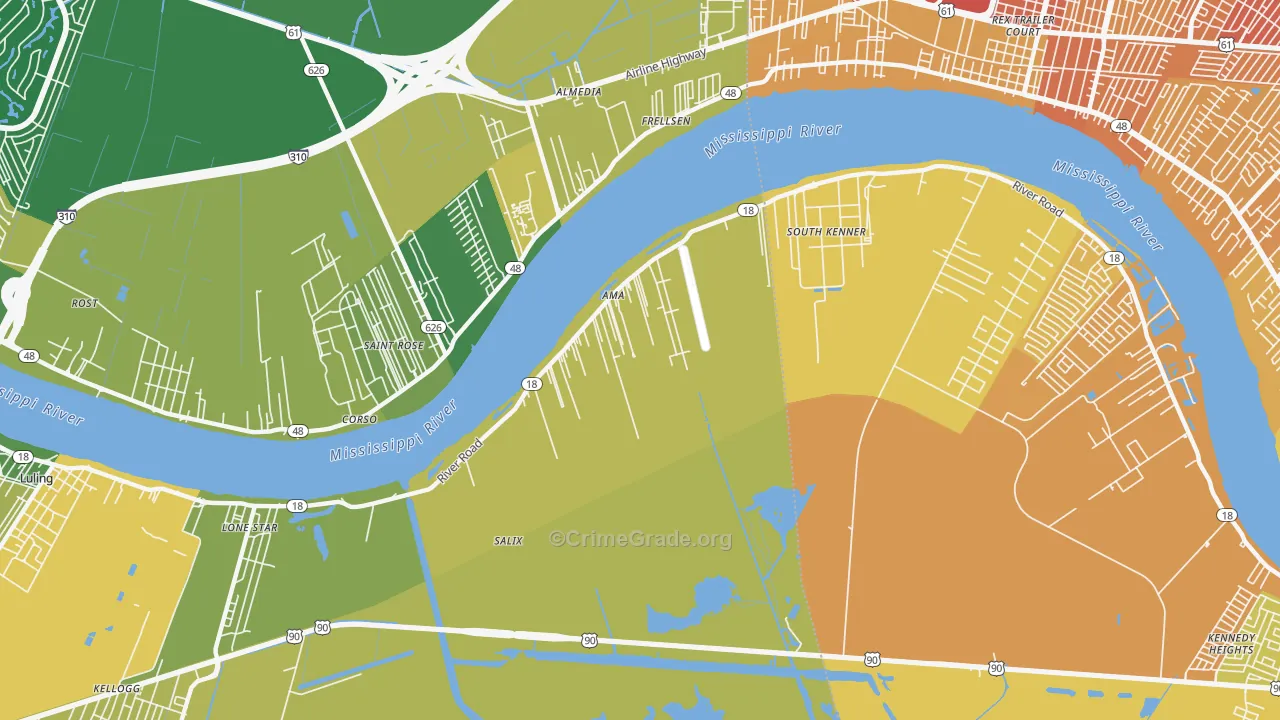 70031, LA Map of Vehicle Theft Rates