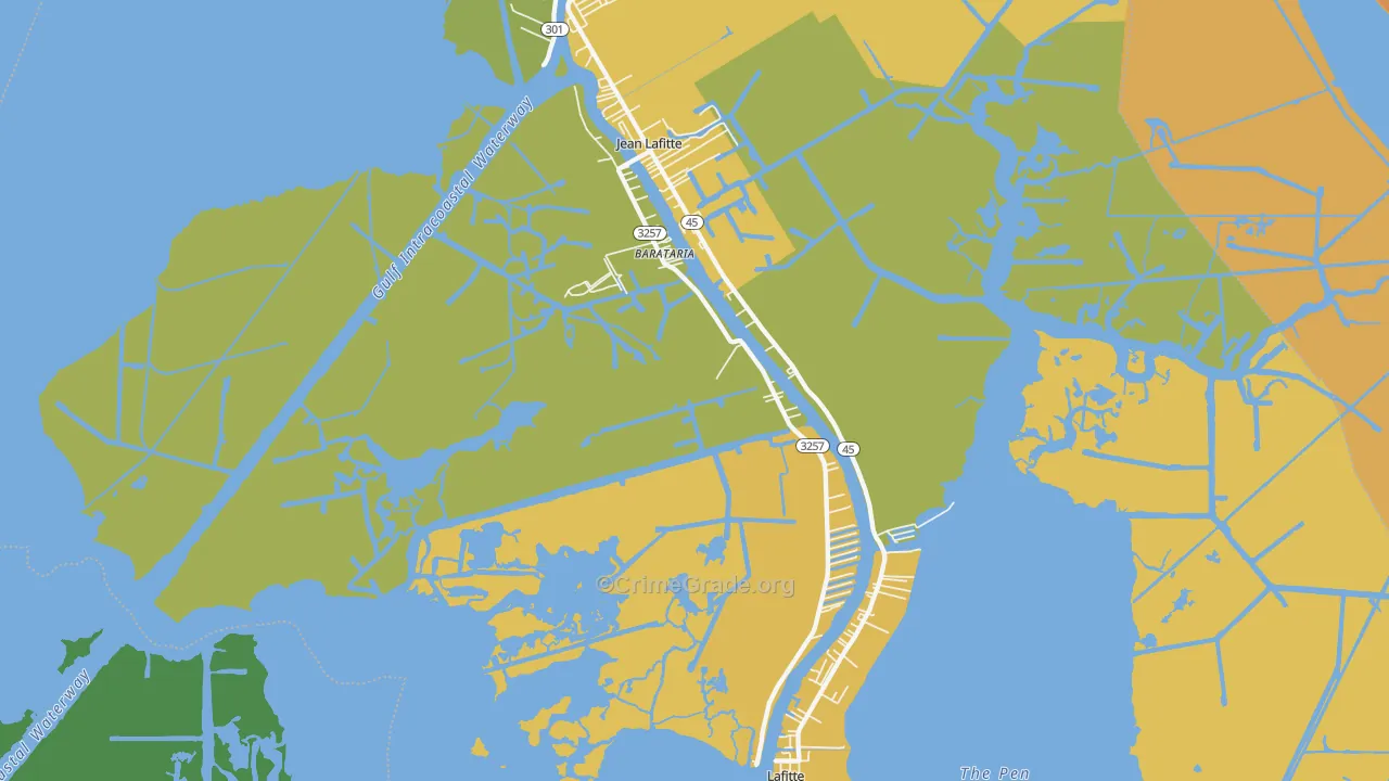 70036, LA Map of Vehicle Theft Rates