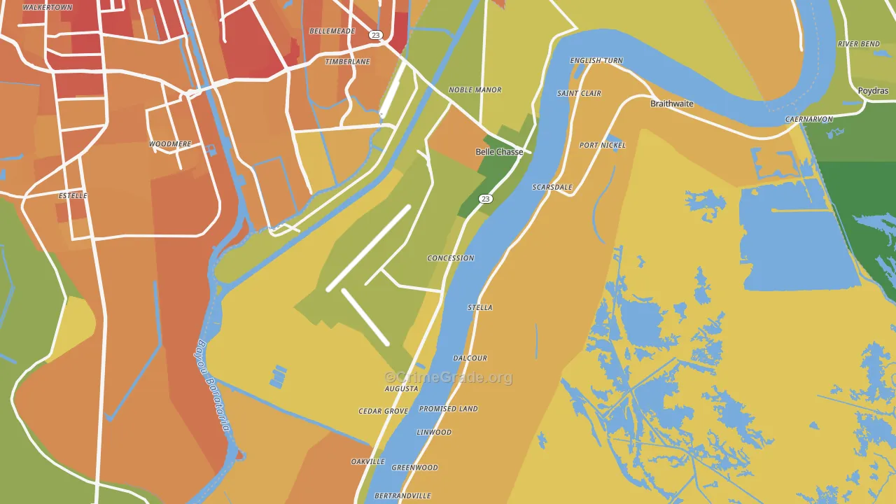 70037, LA Map of Vehicle Theft Rates
