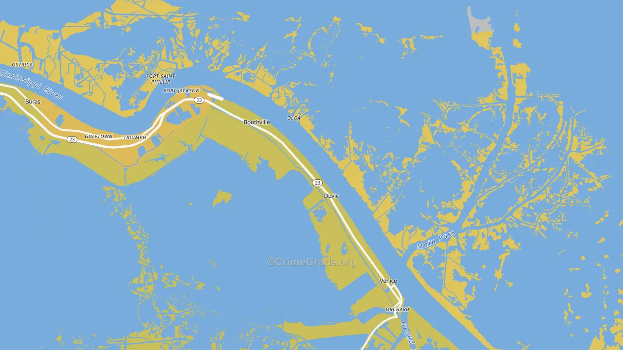 70038, LA Map of Vehicle Theft Rates
