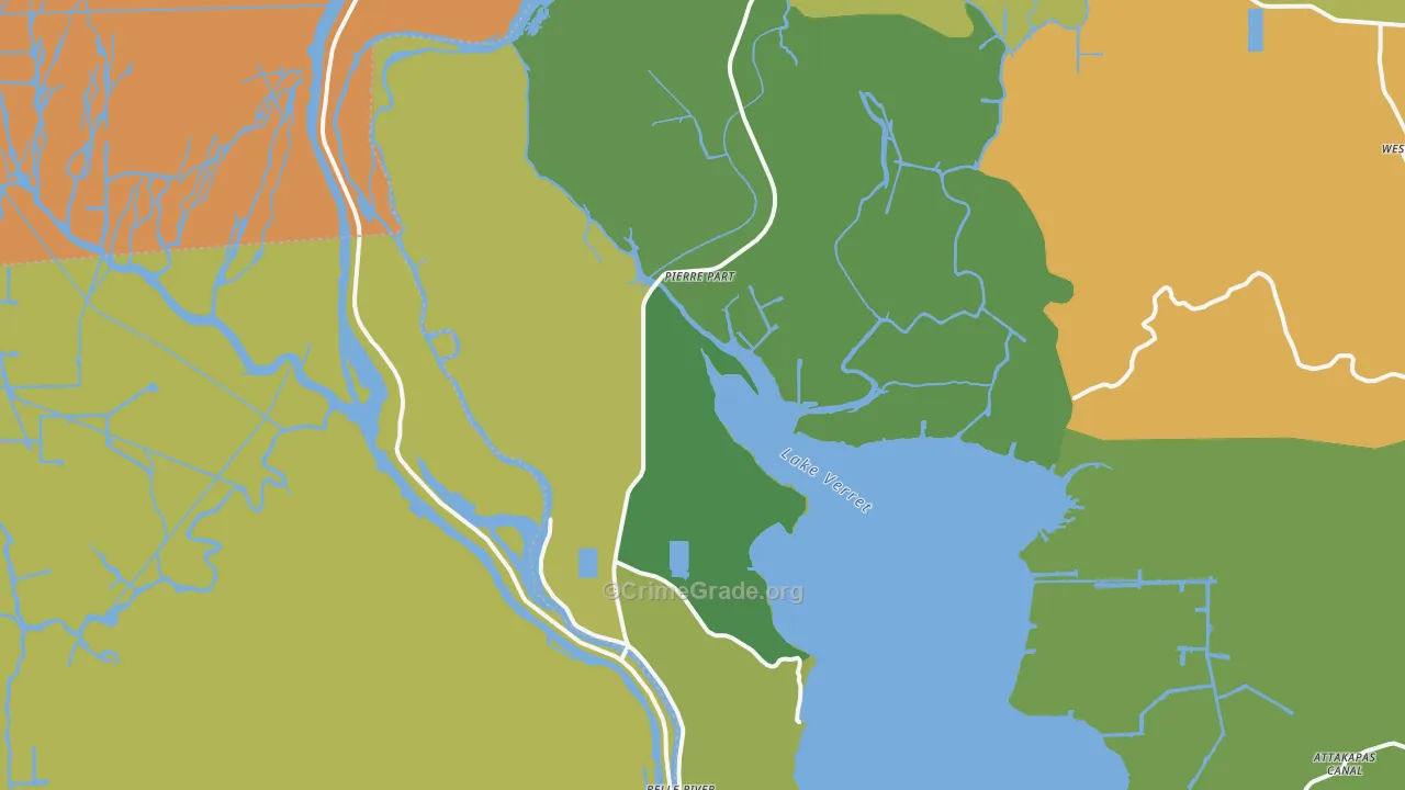 70339, LA Map of Vehicle Theft Rates